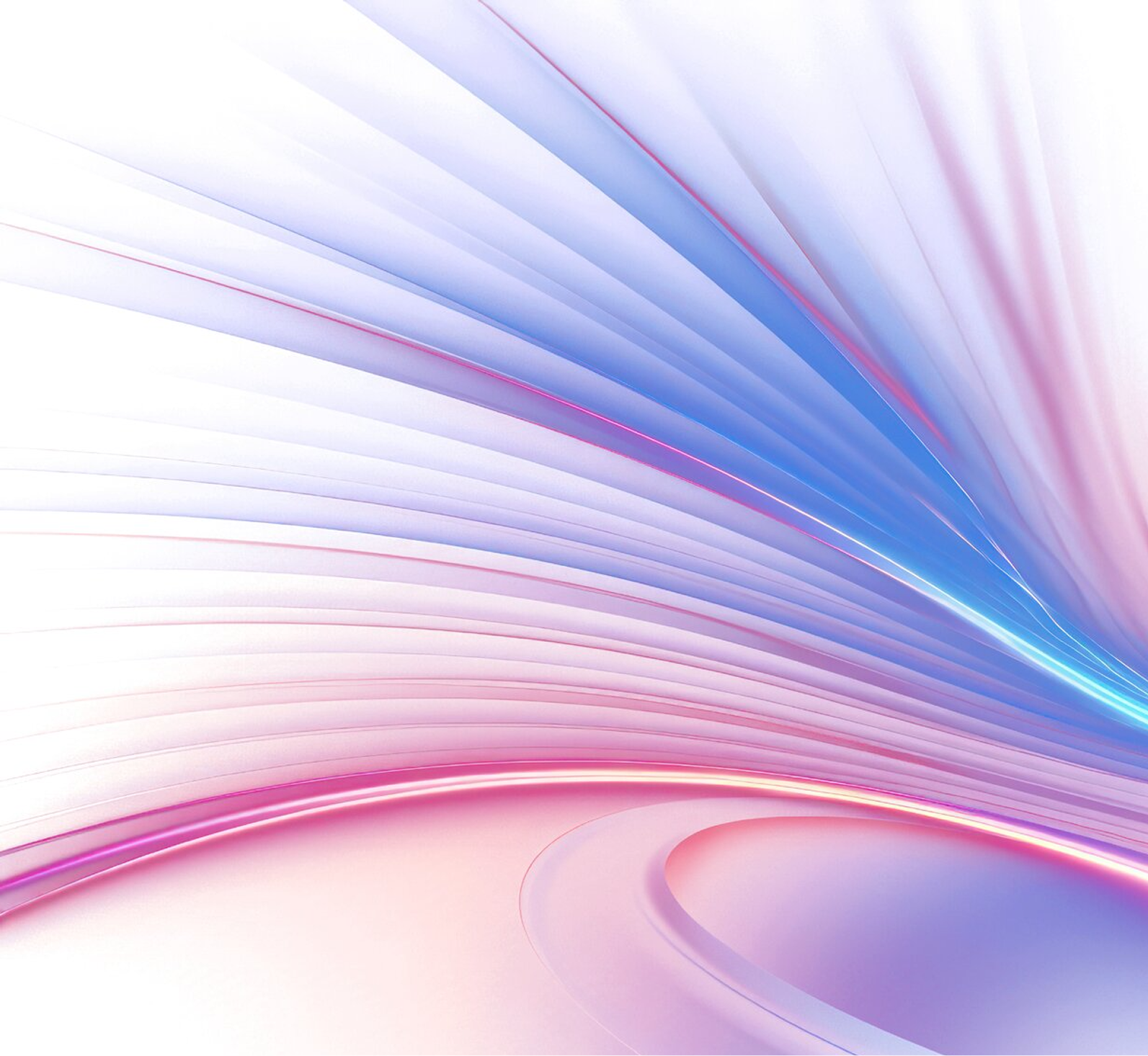 Flowing light representing a delivered model